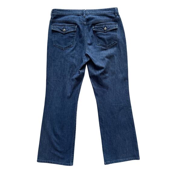Talbots Petites Boot Jeans Women's Sz 6P Blue Preppy Mid Rise Western Country - Picture 12 of 13